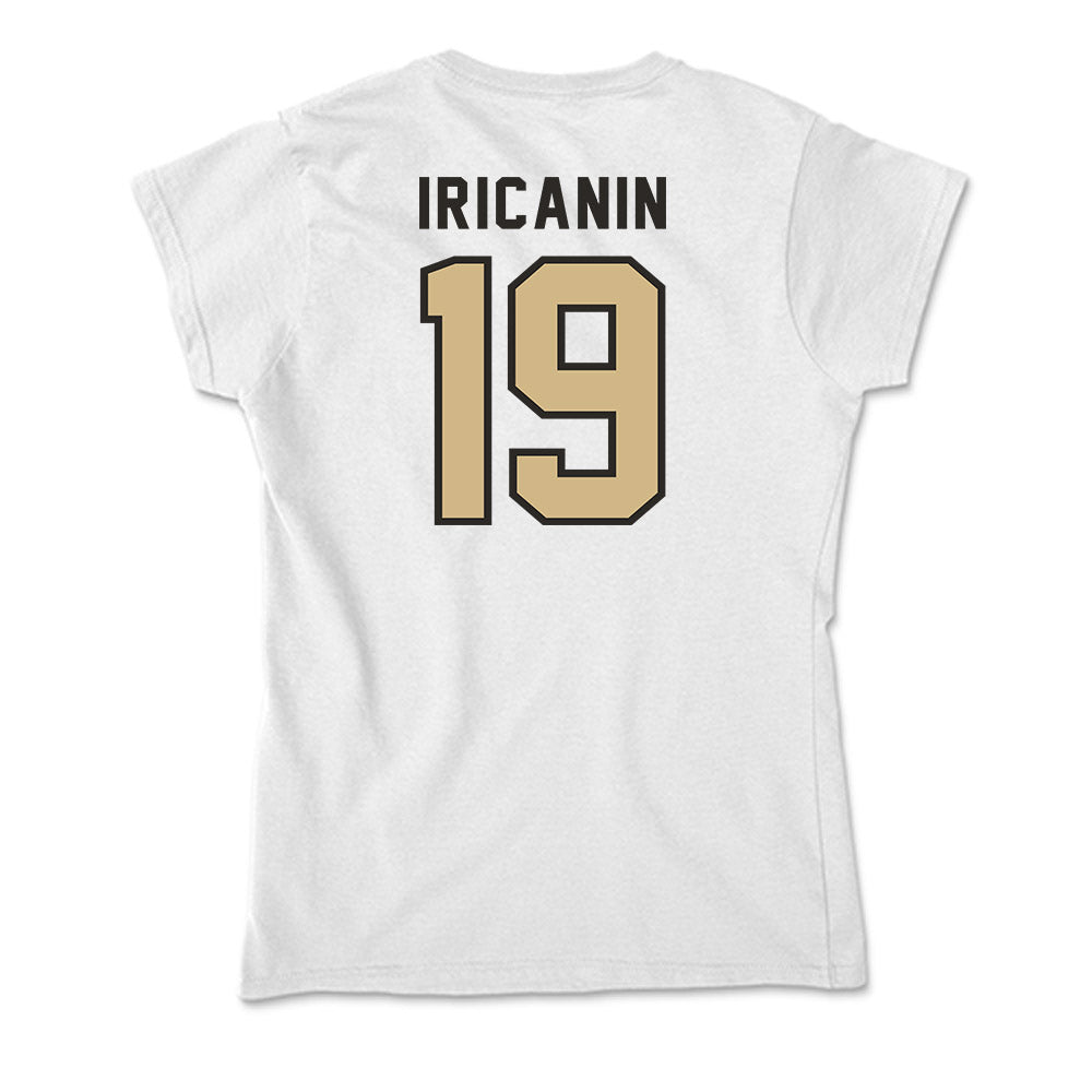 PFW - NCAA Men's Soccer : Stefan Iricanin - Soft Style Women’s T-Shirt-1