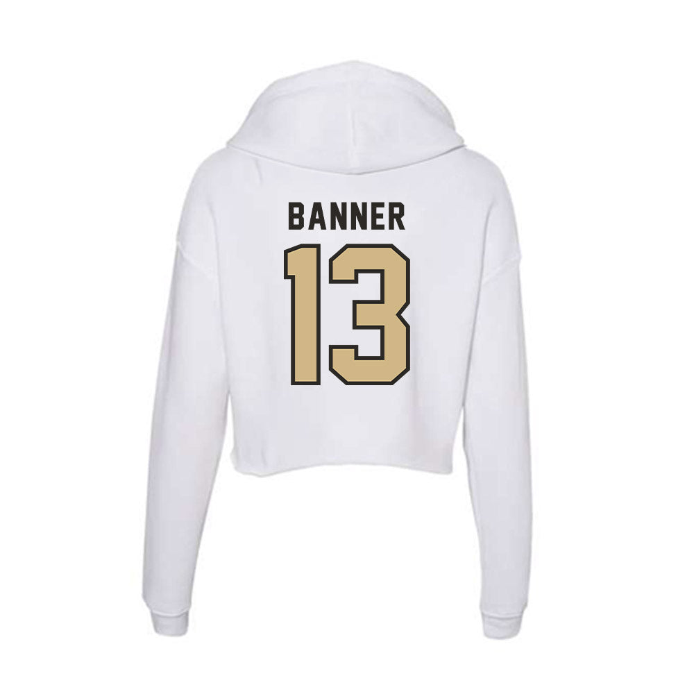 PFW - NCAA Men's Volleyball : Owen Banner - Women's Crop Fleece Hoodie-1