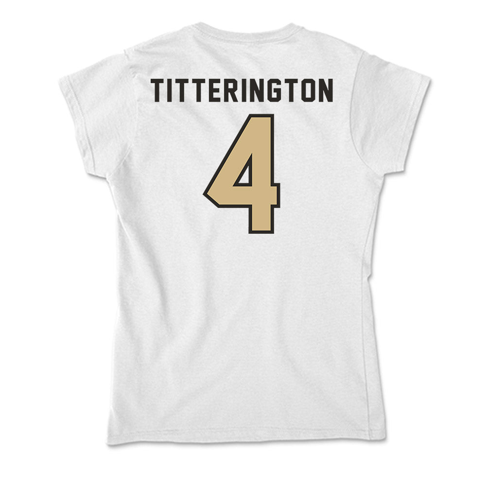 PFW - NCAA Men's Soccer : Max Titterington - Soft Style Women’s T-Shirt-1