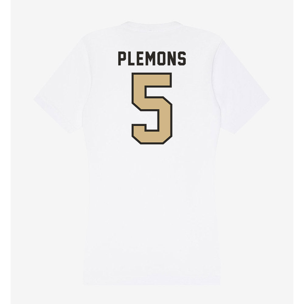 PFW - NCAA Women's Volleyball : Mya Plemons - Women's V-Neck T-Shirt-1