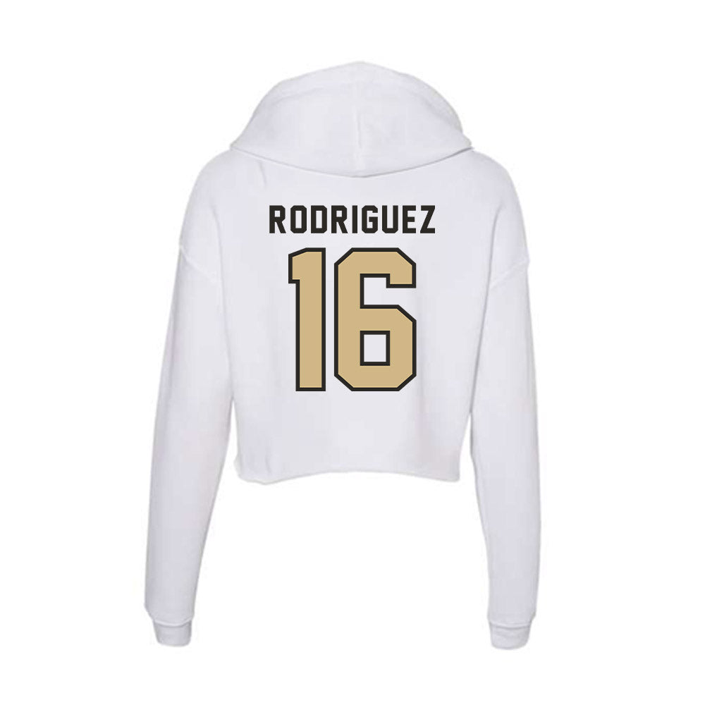 PFW - NCAA Men's Soccer : Angel Rodriguez - Women's Crop Fleece Hoodie-1