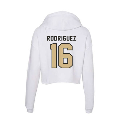PFW - NCAA Men's Soccer : Angel Rodriguez - Women's Crop Fleece Hoodie-1