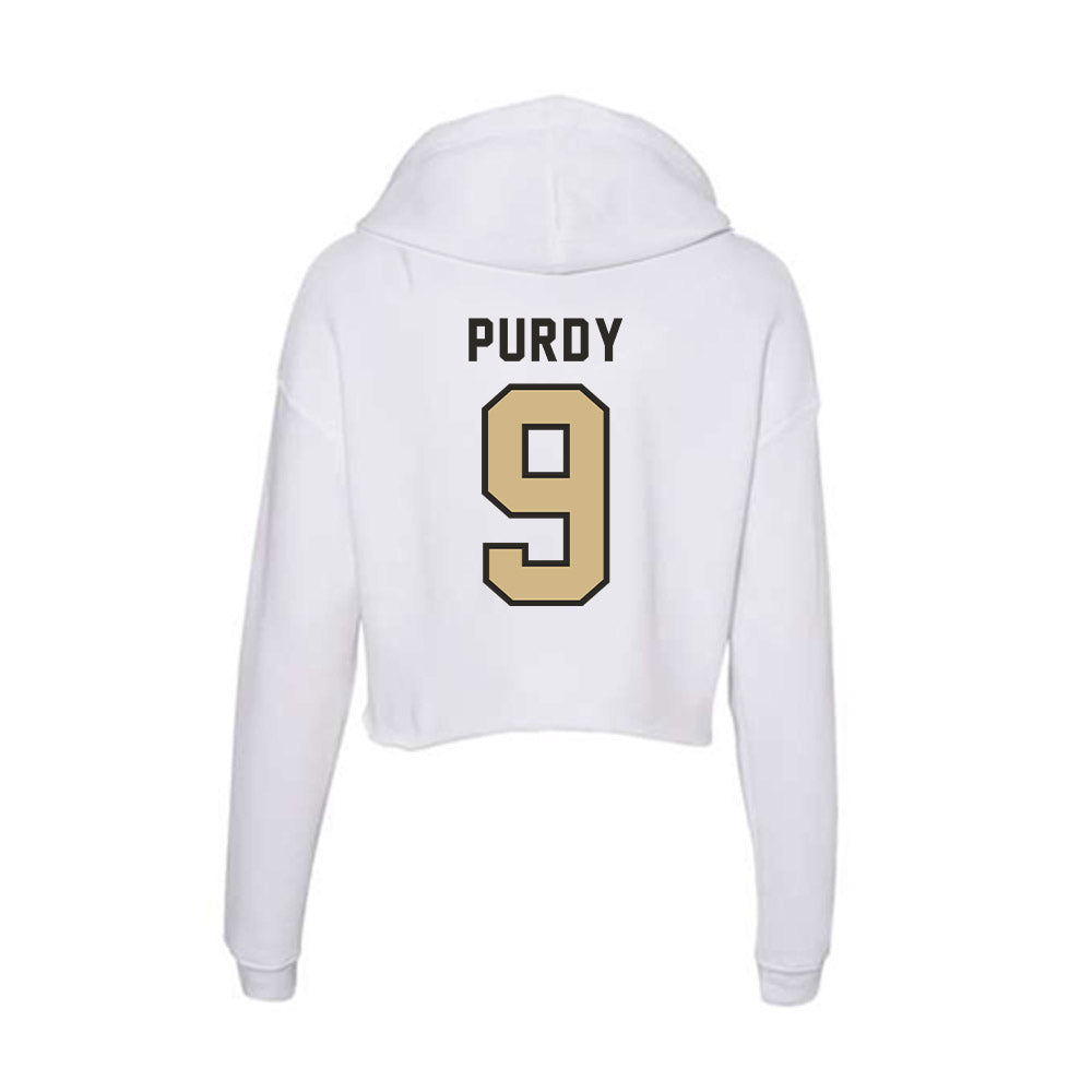 PFW - NCAA Women's Soccer : Alexis Purdy - Women's Crop Fleece Hoodie-1