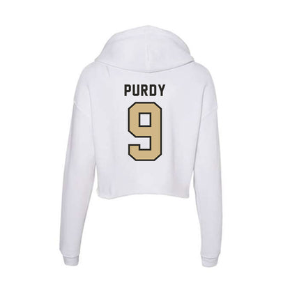 PFW - NCAA Women's Soccer : Alexis Purdy - Women's Crop Fleece Hoodie-1