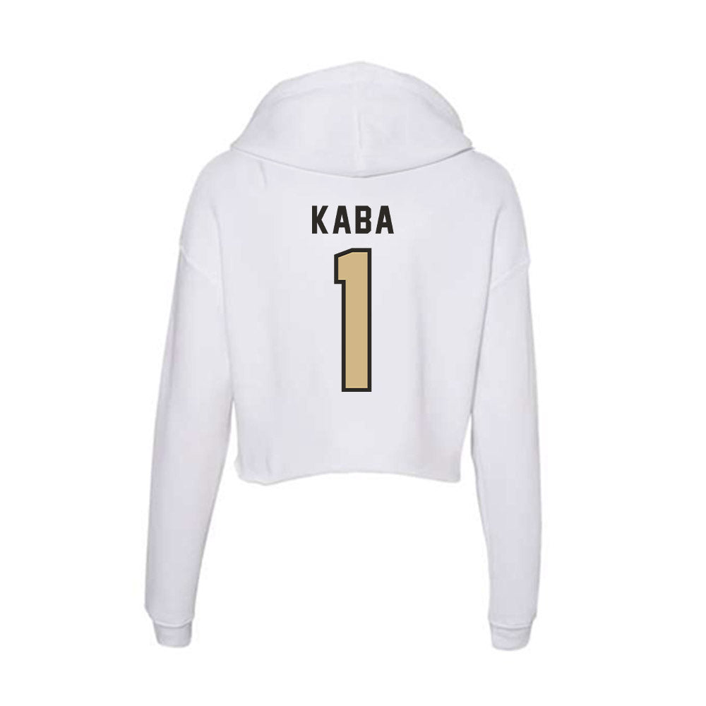 PFW - NCAA Men's Basketball : Ebrahim Kaba - Women's Crop Fleece Hoodie-1