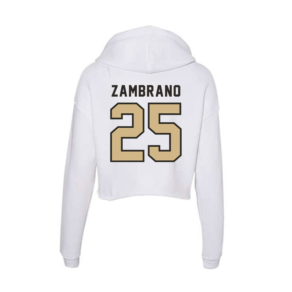 PFW - NCAA Men's Soccer : Julian Zambrano - Women's Crop Fleece Hoodie-1