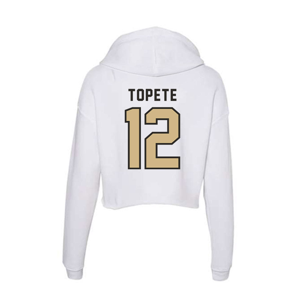 PFW - NCAA Men's Soccer : Iann Topete - Women's Crop Fleece Hoodie-1