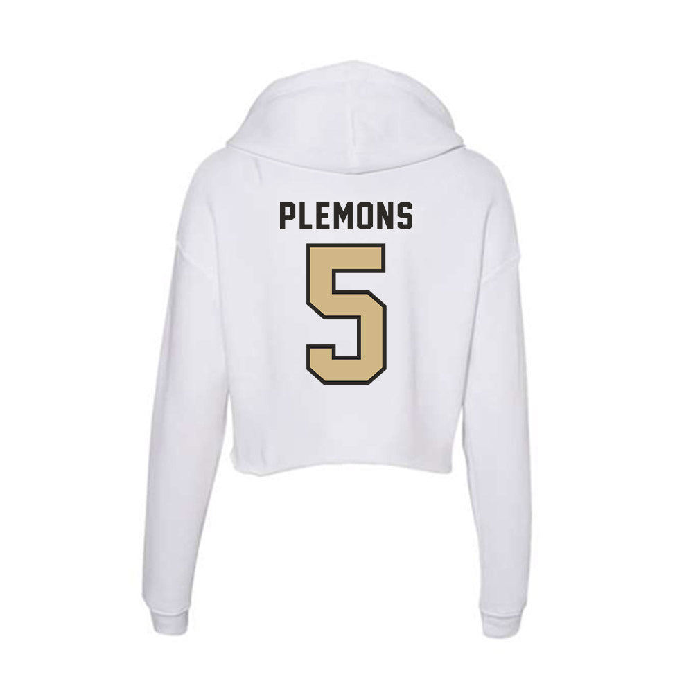 PFW - NCAA Women's Volleyball : Mya Plemons - Women's Crop Fleece Hoodie-1