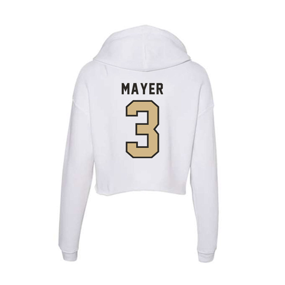 PFW - NCAA Men's Volleyball : Andrew Mayer - Women's Crop Fleece Hoodie-1