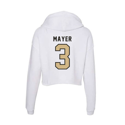 PFW - NCAA Men's Volleyball : Andrew Mayer - Women's Crop Fleece Hoodie-1