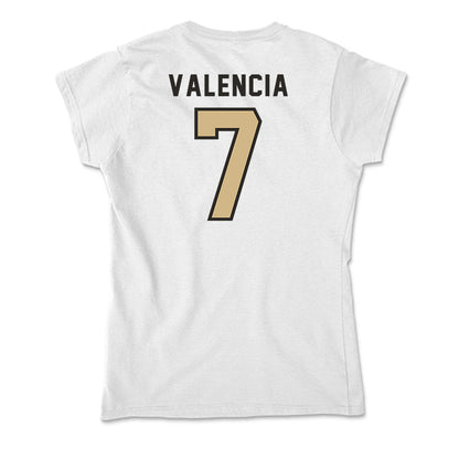 PFW - NCAA Men's Soccer : Marco Valencia - Soft Style Women’s T-Shirt-1