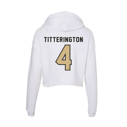 PFW - NCAA Men's Soccer : Max Titterington - Women's Crop Fleece Hoodie-1