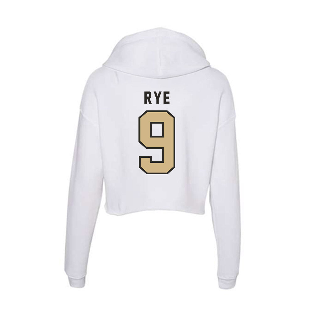 PFW - NCAA Women's Volleyball : Trinity Rye - Women's Crop Fleece Hoodie-1