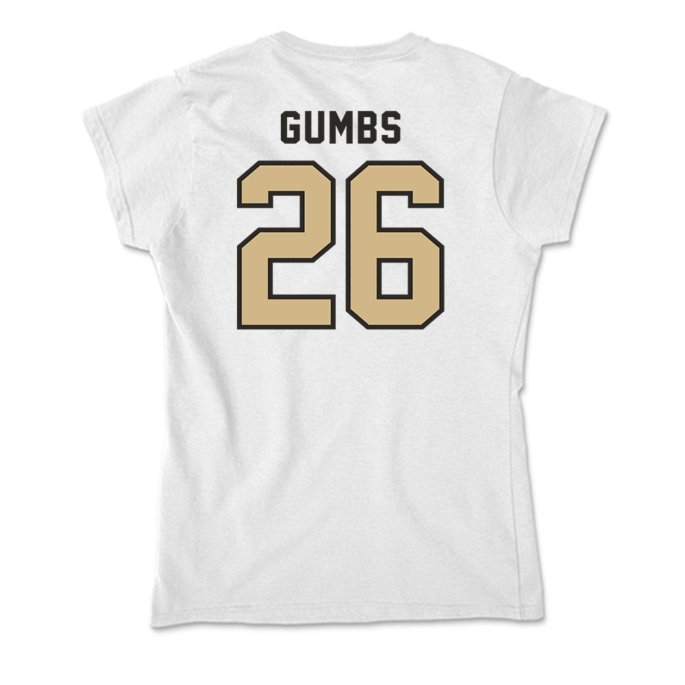 PFW - NCAA Men's Soccer : Tegan Gumbs - Soft Style Women’s T-Shirt-1