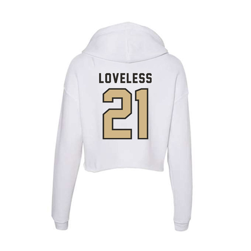 PFW - NCAA Women's Soccer : Bethany Loveless - Women's Crop Fleece Hoodie-1