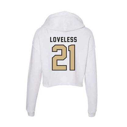 PFW - NCAA Women's Soccer : Bethany Loveless - Women's Crop Fleece Hoodie-1