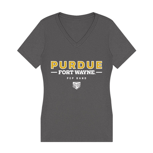 PFW - Pep Band : Marissa Racle - Women's V-Neck T-Shirt-0