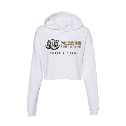 PFW - NCAA Women's Track & Field : Tiara Gray - Women's Crop Fleece Hoodie-0