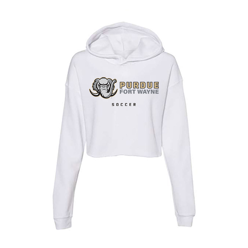 PFW - NCAA Men's Soccer : Julian Zambrano - Women's Crop Fleece Hoodie-0