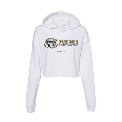 PFW - NCAA Women's Golf : Lillie Cone - Women's Crop Fleece Hoodie-0