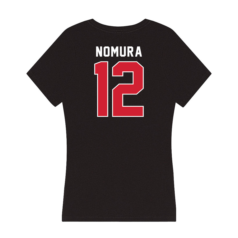 Fairfield - NCAA Baseball : Luke Nomura - Women's V-Neck T-Shirt-1