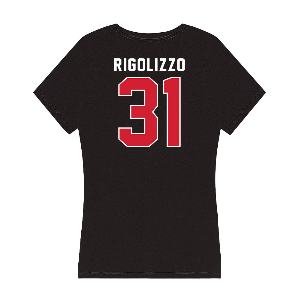 Fairfield - NCAA Women's Lacrosse : Julia Rigolizzo - Women's V-Neck T-Shirt-1