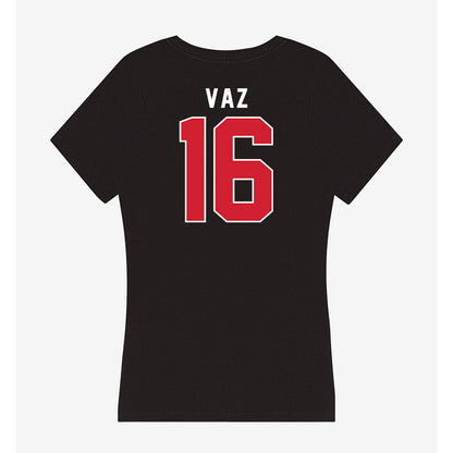 Fairfield - NCAA Men's Soccer : Alex Vaz - Women's V-Neck T-Shirt-1