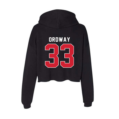 Fairfield - NCAA Men's Lacrosse : Trey Ordway - Women's Crop Fleece Hoodie-1