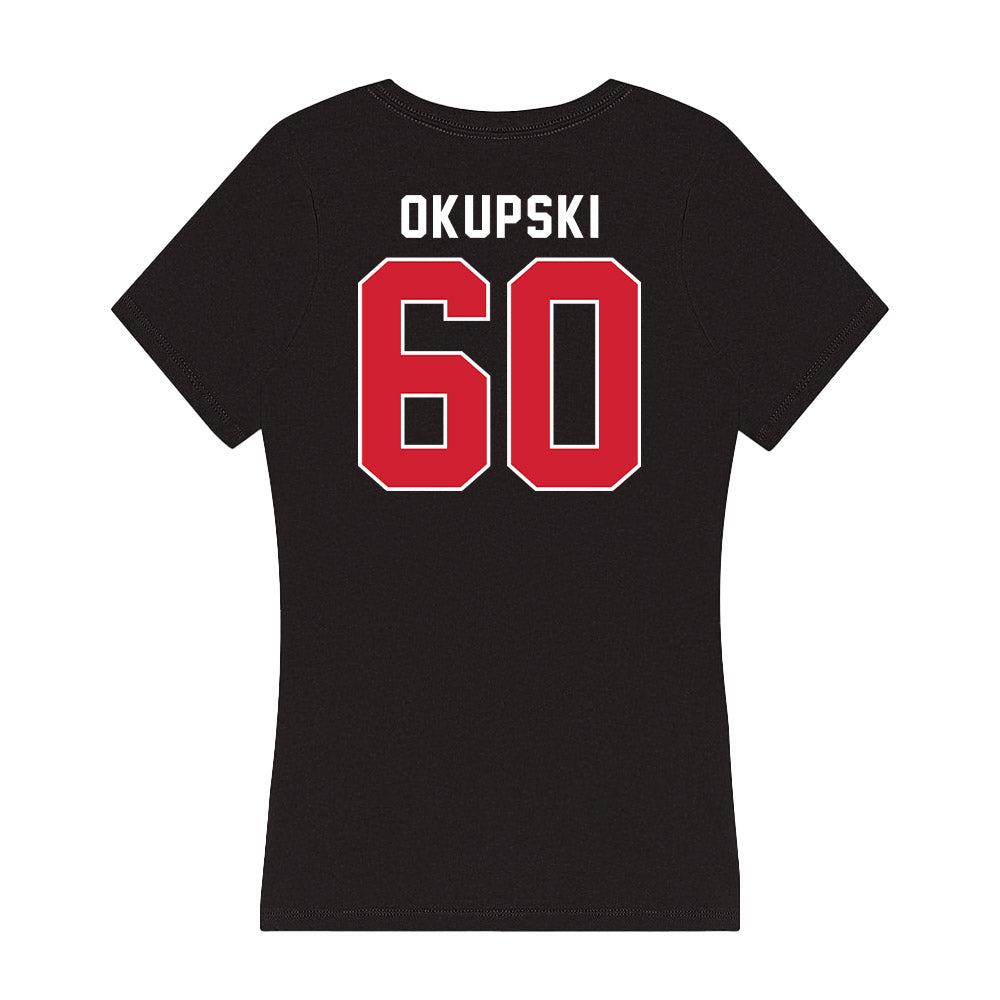 Fairfield - NCAA Men's Lacrosse : John Okupski - Women's V-Neck T-Shirt-1