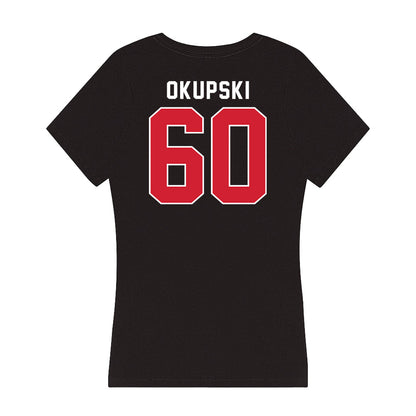 Fairfield - NCAA Men's Lacrosse : John Okupski - Women's V-Neck T-Shirt-1