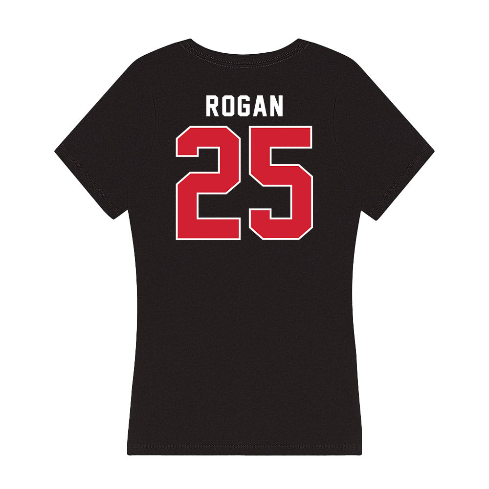 Fairfield - NCAA Men's Basketball : Michael Rogan - Women's V-Neck T-Shirt-1