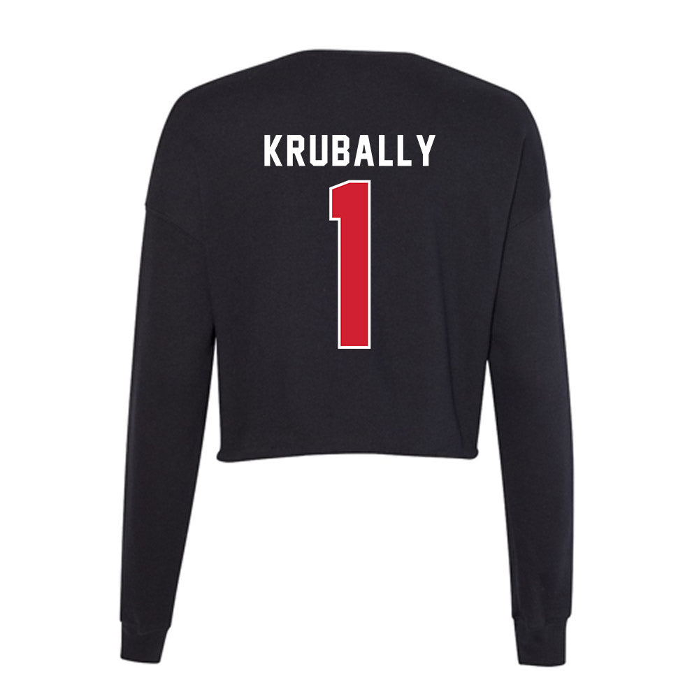 Fairfield - NCAA Women's Volleyball : Mamie Krubally - Women's Cropped Crew Fleece-1