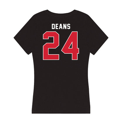 Fairfield - NCAA Softball : Gillian Deans - Women's V-Neck T-Shirt-1