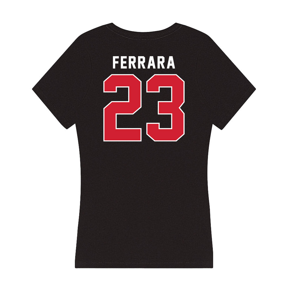 Fairfield - NCAA Baseball : Dean Ferrara - Women's V-Neck T-Shirt-1