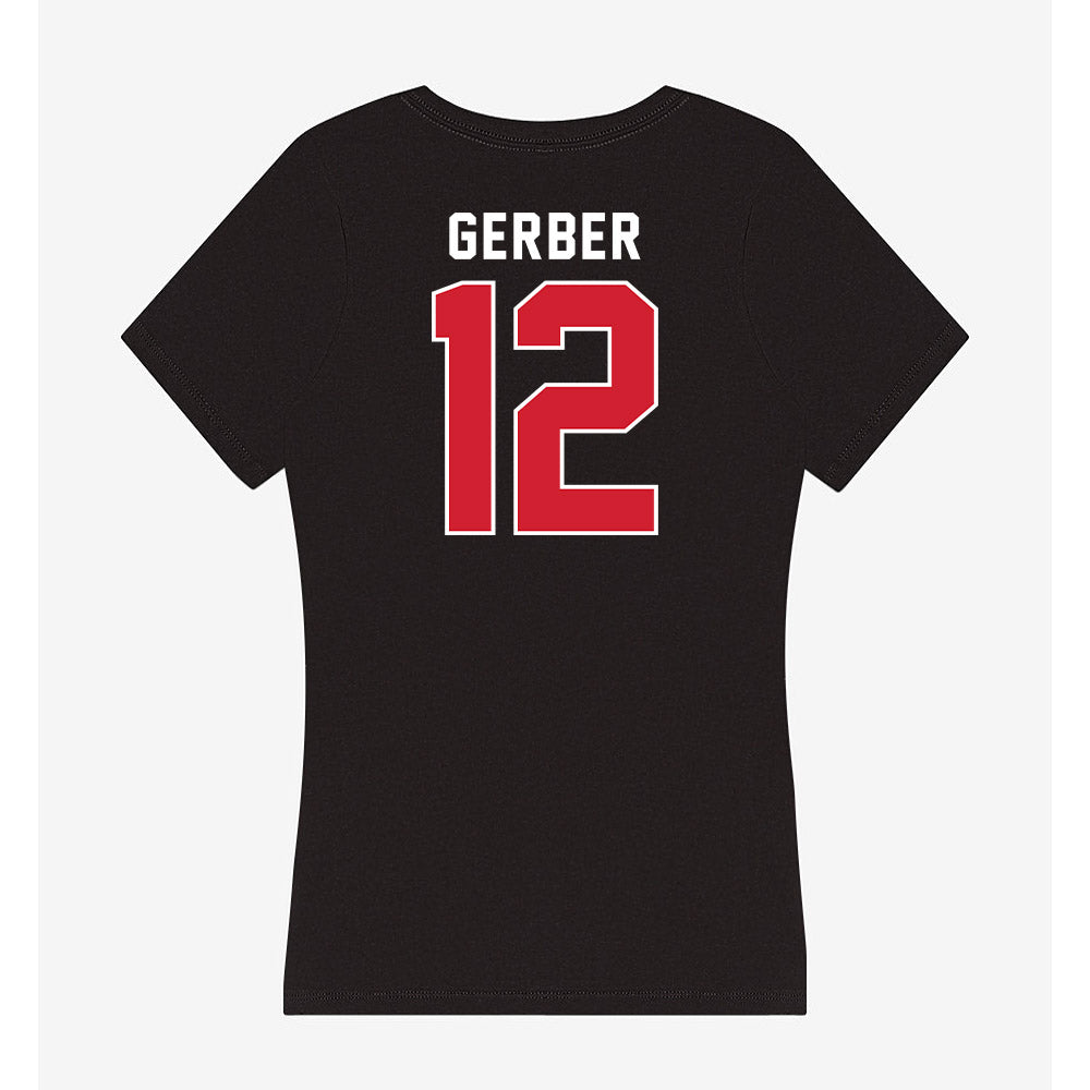 Fairfield - NCAA Men's Soccer : Cameron Gerber - Women's V-Neck T-Shirt-1