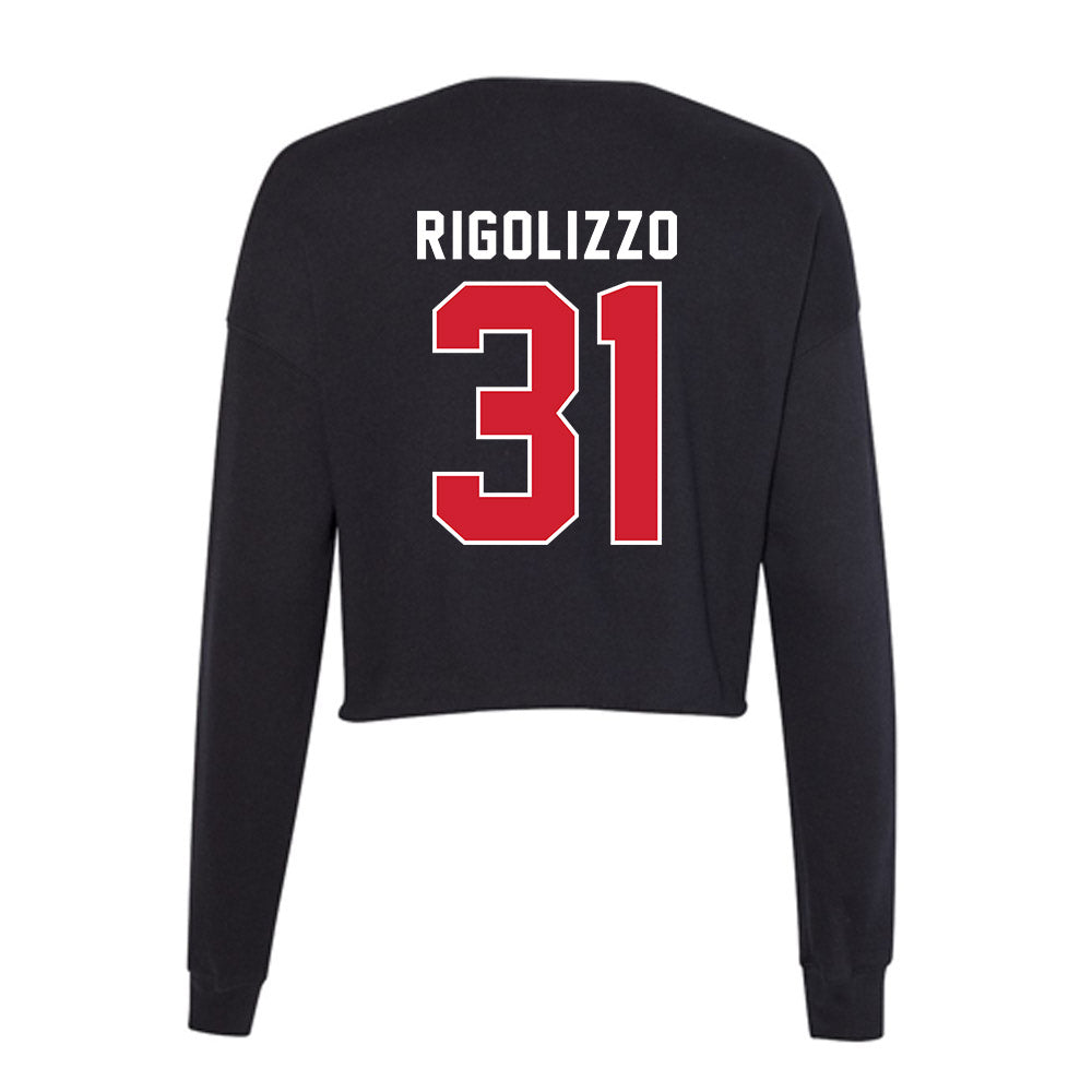 Fairfield - NCAA Women's Lacrosse : Julia Rigolizzo - Women's Cropped Crew Fleece-1