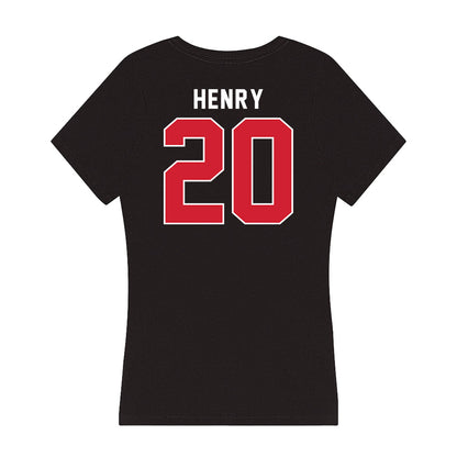 Fairfield - NCAA Women's Lacrosse : Mary Henry - Women's V-Neck T-Shirt-1