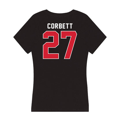 Fairfield - NCAA Women's Soccer : Sydney Corbett - Women's V-Neck T-Shirt-1