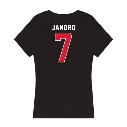 Fairfield - NCAA Women's Volleyball : Abby Jandro - Women's V-Neck T-Shirt-1