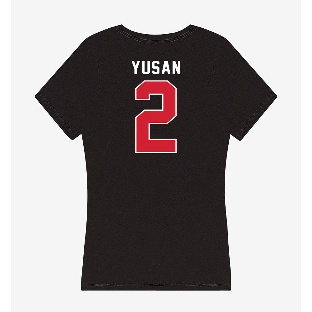 Fairfield - NCAA Women's Basketball : Selen Yusan - Women's V-Neck T-Shirt-1