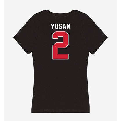 Fairfield - NCAA Women's Basketball : Selen Yusan - Women's V-Neck T-Shirt-1