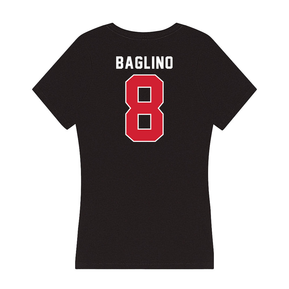 Fairfield - NCAA Baseball : Aidan Baglino - Women's V-Neck T-Shirt-1