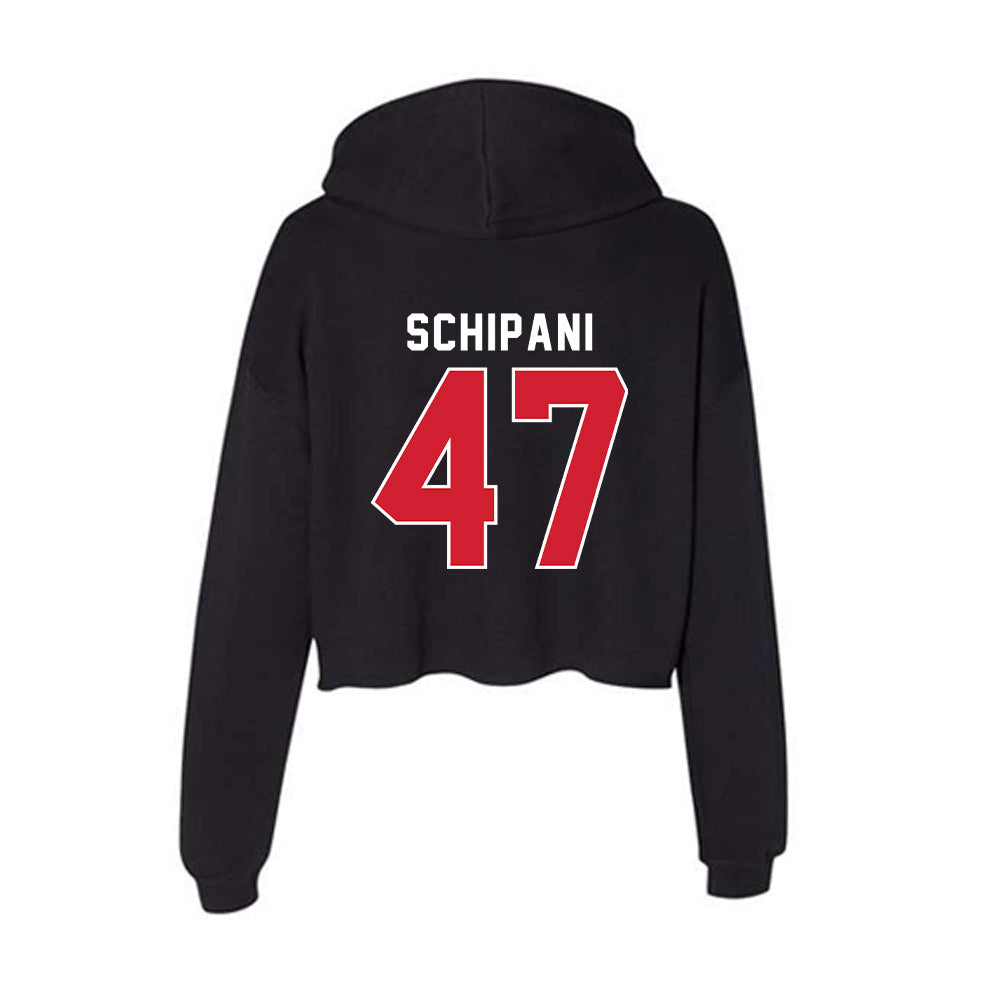 Fairfield - NCAA Men's Lacrosse : Ronan Schipani - Women's Crop Fleece Hoodie-1