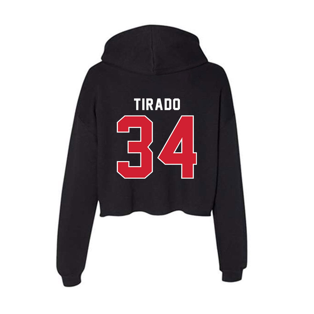 Fairfield - NCAA Women's Basketball : Dayna Tirado - Women's Crop Fleece Hoodie-1