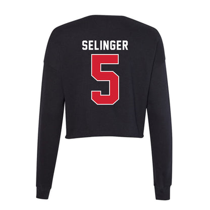 Fairfield - NCAA Baseball : Zach Selinger - Women's Cropped Crew Fleece-1