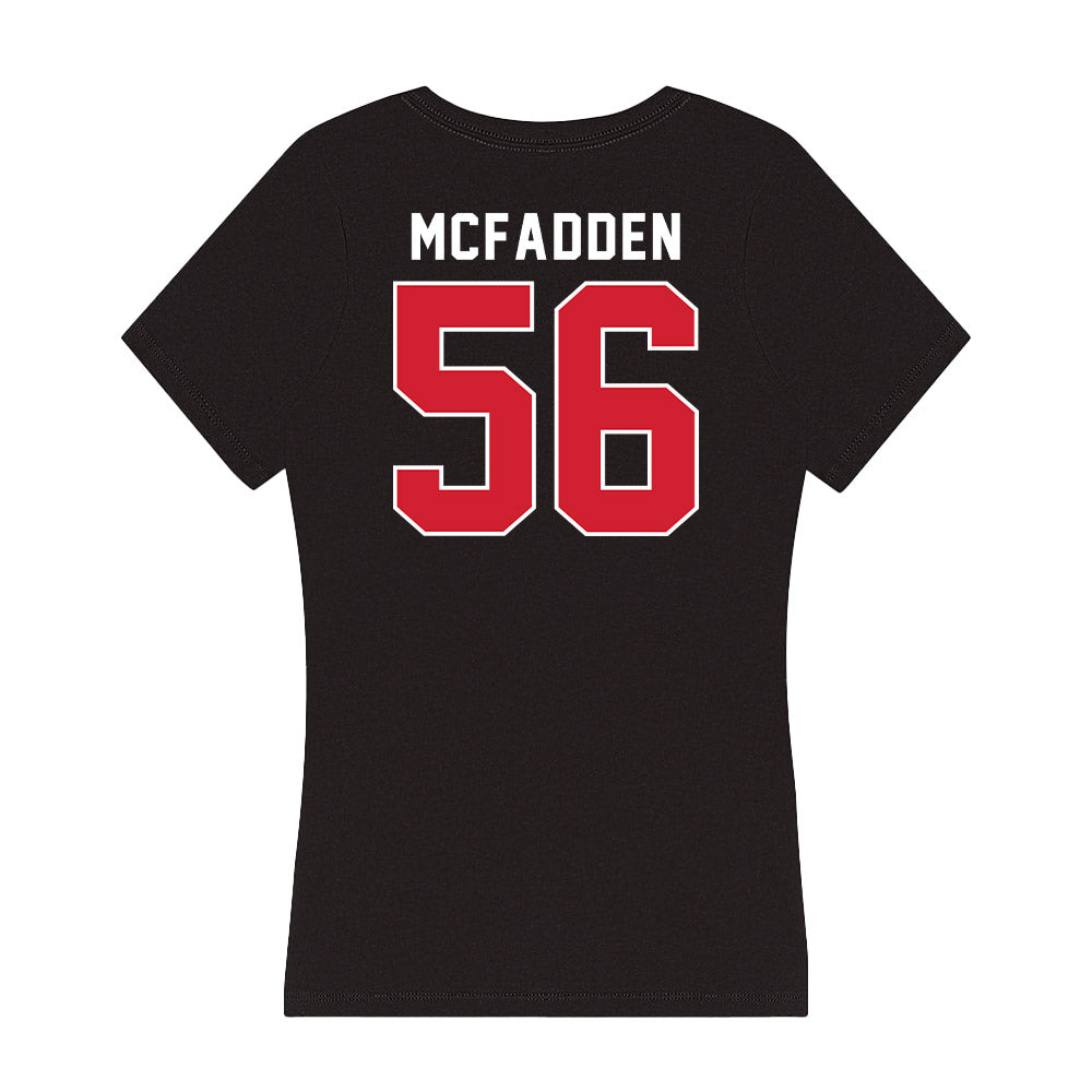 Fairfield - NCAA Men's Lacrosse : Charlie McFadden - Women's V-Neck T-Shirt-1