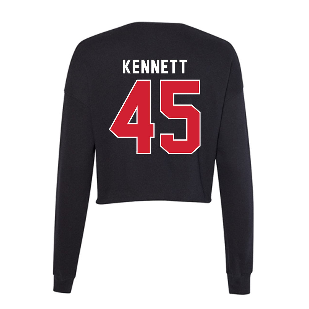 Fairfield - NCAA Men's Lacrosse : Cole Kennett - Women's Cropped Crew Fleece-1