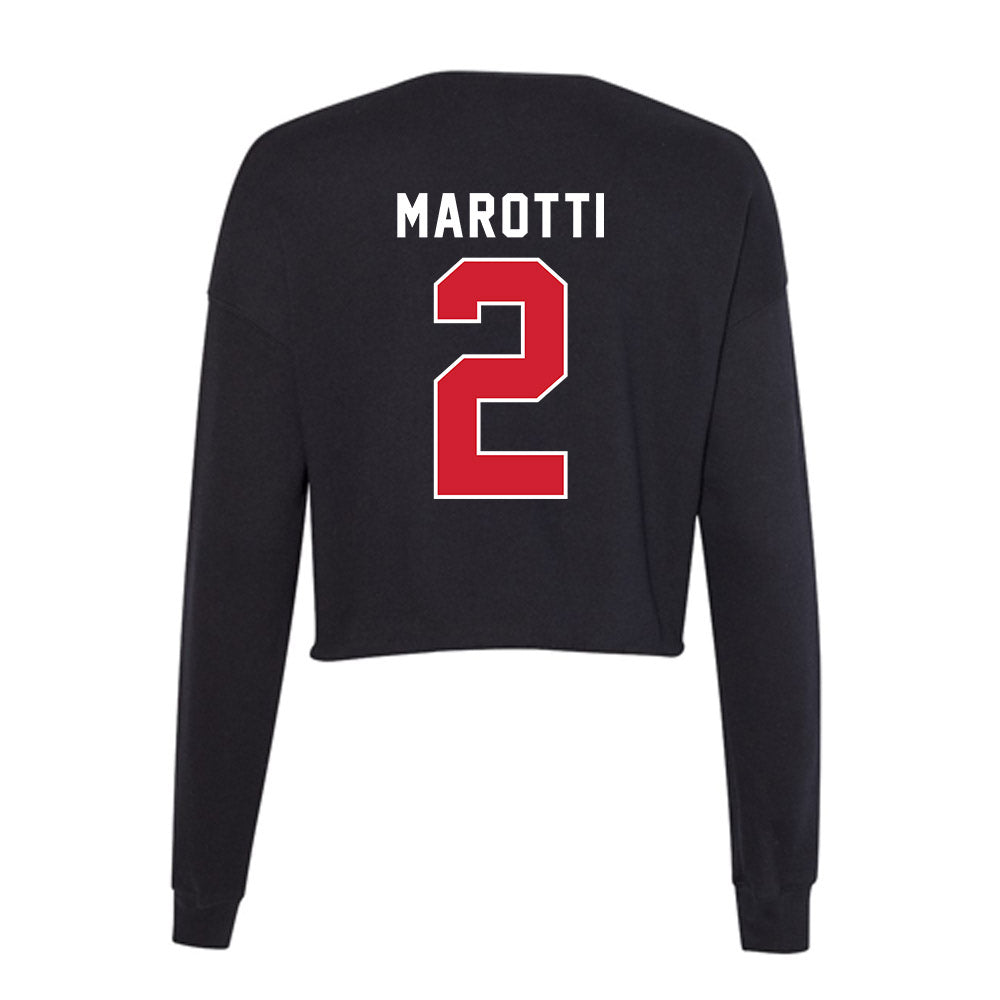 Fairfield - NCAA Women's Lacrosse : Brooke Marotti - Women's Cropped Crew Fleece-1