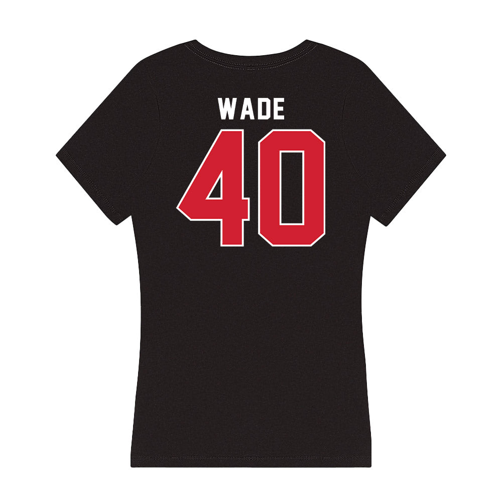 Fairfield - NCAA Men's Lacrosse : Jeremiah Wade - Women's V-Neck T-Shirt-1