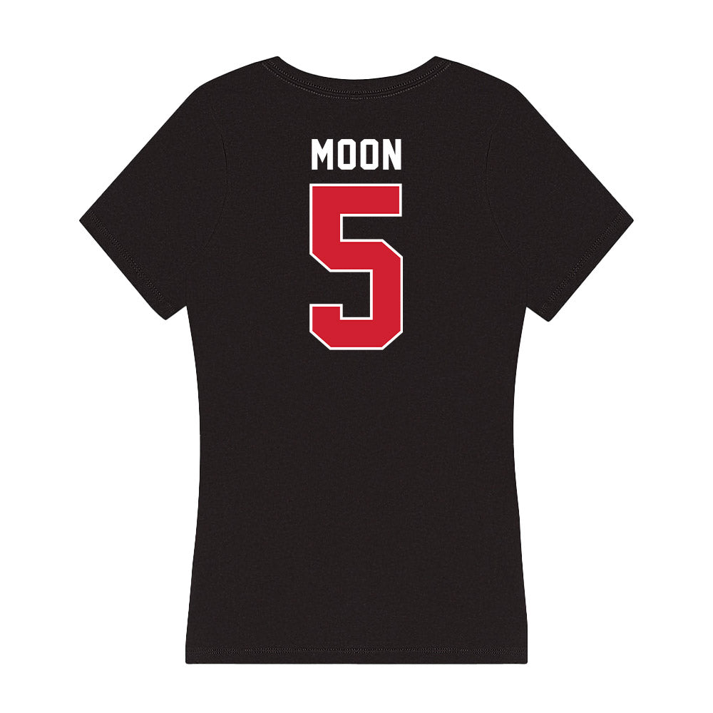 Fairfield - NCAA Women's Volleyball : Delaney Moon - Women's V-Neck T-Shirt-1